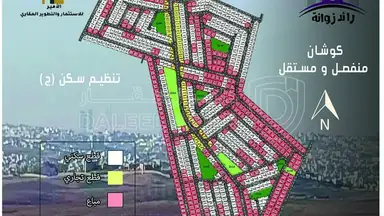 أرض في خلف الشحن الجوي طريق المعهد المروري الكتيفه  - 15,000 دأ - صورة NaN